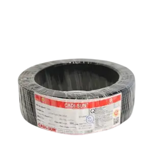 Dây điện cứng, CV1x 2.5 màu đen Cu/PVC/1x2.5mm2/0.6/1kV 1 lõi 1 sợi (300m/ cuộn), LS - Ảnh 1