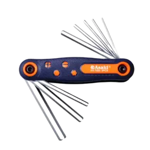 Bộ lục giác xếp, AK-7980 1.5/ 2/ 2.5/ 3/ 4/ 5/ 6/ 8mm (8 chi tiết/ bộ), Asaki - Ảnh 1