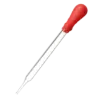 Quả bóp, cao su màu đỏ dùng cho pipet paster thuỷ tinh 2ml - Ảnh 1