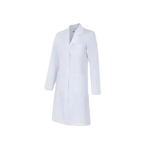 Áo bác sĩ nữ chùm mông, màu trắng cotton lạnh - Ảnh 1