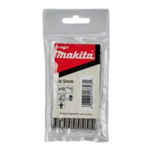 Mũi khoan kim loại, D-06373 HSS-G D5.0mm (10 mũi /vỉ), Makita - Ảnh 1