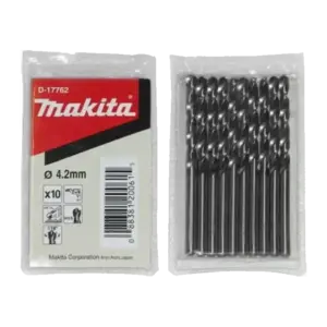 Mũi khoan kim loại, D-17762 HSS-G D4.2mm (10 mũi /vỉ), Makita - Ảnh 1