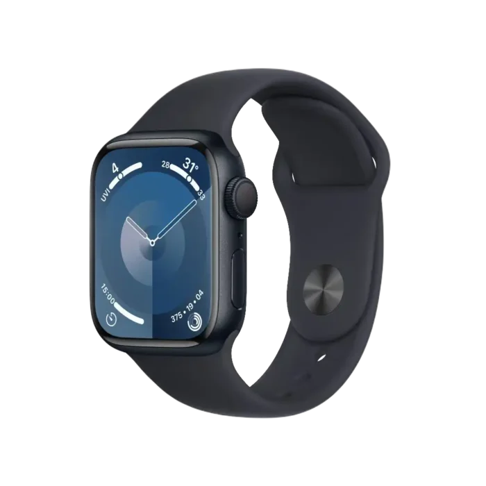 bl024940-dong-ho-thong-minh-apple-watch-series-9-41mm-gps-vien-nhom-den-day-cao-su-den-apple Đồng hồ thông minh, Watch Series 9 GPS viền nhôm đen dây cao su đen KT41mm, Apple - Ảnh 1
