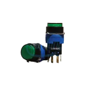 bl025249 nut nhan gl6m m24g mau xanh 24vdc phi 16mm giga electric