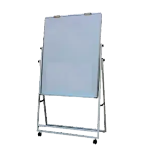 bl028919 bang flipchart 1 mat kt120x180cm chan gap co banh xe va 2 kep giay mep tren