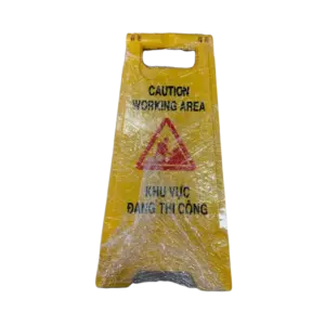 bl029575 bien canh bao chu a mau vang l300xw290xh630mm cho khu vuc dang thi cong