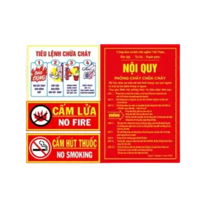 bl029981 bang noi quy pccc va tieu lenh chua chay chung chat lieu mica co dan decal 1 mat kt330x460xt2mm