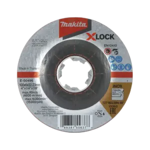 Đá mài inox X-Lock, E-00496 KT100x6x22.23mm, Makita - Ảnh 1