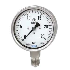 bl030817 dong ho do ap suat 23250 chan dung inox 12inch nptm mat dong ho kt100mm dai do 0 16mpa wika