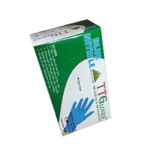 bl030947 gang tay y te nitrile mau xanh khong bot 45gr size s 50 doi hop ttgloves