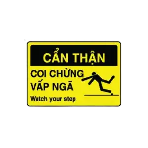 bl032322 bien canh bao can than coi chung vap nga mau vang kt20x29x60cm