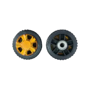 bl032552 banh xe cong xep mau den d95mm truc 12mm