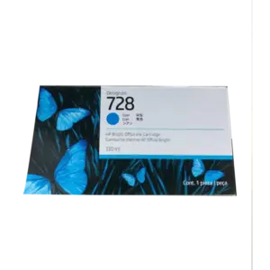 bl033400 hop muc 728 pn f9j67a mau xanh lam nhat dung cho may in hp