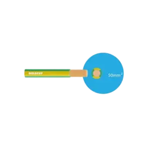 bl034452 cap dien tiep dia cupvc 1x50 vang xanh goldcup