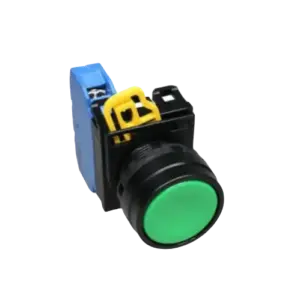 Nút nhấn nhả, YW1B-M1E01G màu xanh lá phi 22 1NC, Idec - Ảnh 1
