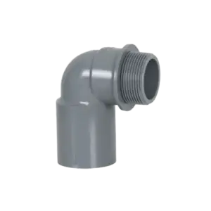 Nối góc 90 độ ren ngoài, PVC D21x1/2inch, Tiền Phong - Ảnh 1