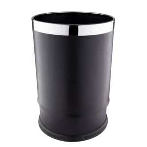 bl039019 thung rac van phong a36 a5 mau den 2 lop khong nap d225xh265mm