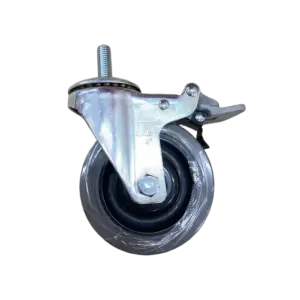 bl039042 banh xe cao su chong tinh dien ahs 100 truc ren m12 banh xe quay co khoa d100mm