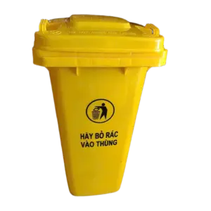 bl039051 thung rac nhua vang co banh xe nhua vang 120l
