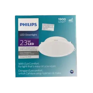 Đèn LED âm trần, Eridani DL190B LED18 D200 23W 865 WH SNI, Philips - Ảnh 1