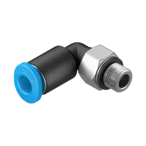 Đầu nối ren khí chữ L, QSML-M5-4 (PN: 153333), Festo - Ảnh 1