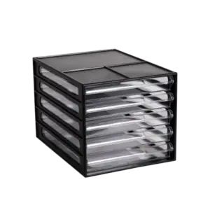 Tủ tài liệu, 2651 màu đen 5 ngăn L230xW340xH250mm, Song Long - Ảnh 1