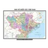 bl040692 tranh ban do mien bac a0 ngang in pp boi format 5mm khong khung