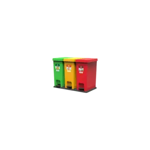 Thùng rác ECO 3 ngăn, KT64x38x46cm, Duy Tân - Ảnh 1