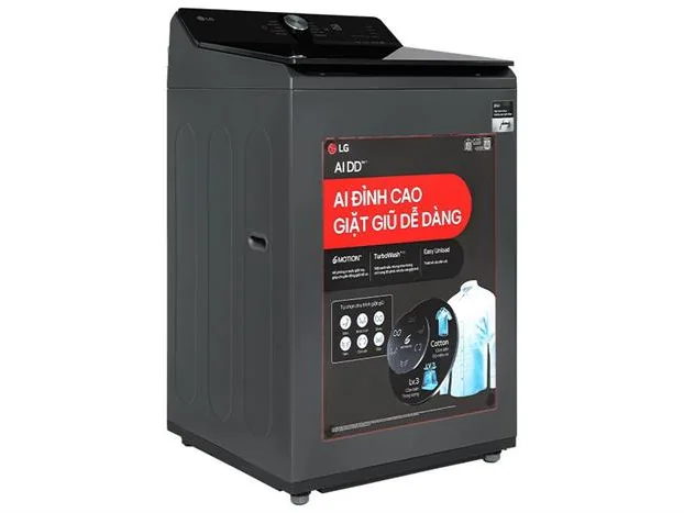 bl046040-may-giat-long-dung-ai-dd-inverter-14-kg-t2314dx5g-mau-den-lg Máy giặt lồng đứng, T2314DX5G màu đen AI DD Inverter 14kg, LG - Ảnh 1