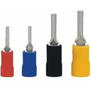 Đầu cos pin đặc bọc nhựa đỏ, PTV1.25-13 (100c/túi) - Ảnh 1