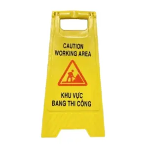 Biển báo chữ A cảnh báo nguy hiểm khác, KT: 400 × 400 × 400 mm(màu vàng viền đỏ), Việt Nam - Ảnh 1