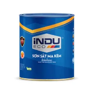 Sơn sắt mạ kẽm màu ghi, E360(2.5kg/hộp), Indu - Ảnh 1