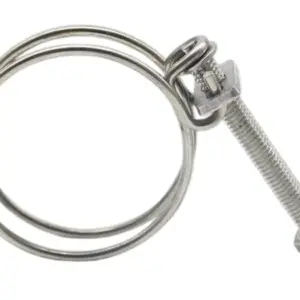 Đai xiết cổ dê hai dây inox 304, phi 55-60, OEM - Ảnh 1