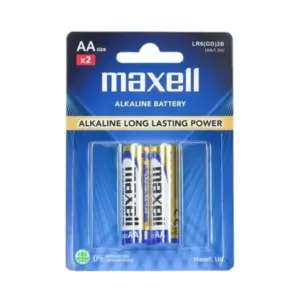 Pin AA Alkaline, LR6(GD)2B (2 viên/vỉ), Maxell - Ảnh 1