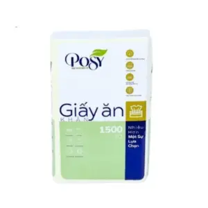 Giấy ăn,  KT:100x180 (1500 tờ/Túi), Posy - Ảnh 1