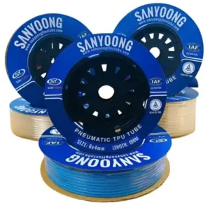Dây khí màu xanh, KT 8x5mm ( 100m/ cuộn), Sanyoong - Ảnh 1