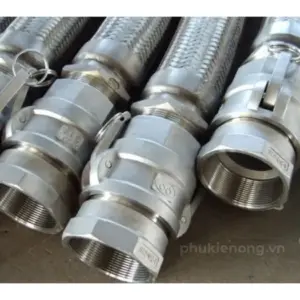 Bộ khớp nối nhanh, Loại DN20 (3/4") / Ren trong24mm/ DK ngoài 50.5/ chiều dài 40mm/ độ dày 3mm/ SUS316, OEM - Ảnh 1
