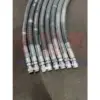 Ống thủy lực 1/2" 2AT, WP 275 bar; L=700mm; bấm sẵn 2 đầu gồm: 1 đầu ren 10 hệ JIC và 1 đầu ren 21 hệ BSPT (kèm kép ren 21), Sinopulse - Ảnh 1