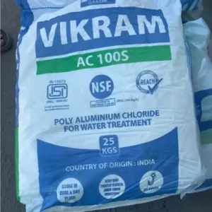 Keo lọc nước PAC, AC 100S (25kg/bao), Vikram - Ảnh 1