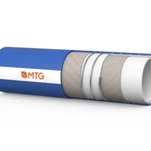 Ống mềm hệ thực phẩm, HOT-ALICHEM/SPL/10-BLUE ID38xOD51 kèm 2 đầu nối kẹp bulon female DIN DN40 (liner 316L + nut 304), HOT-ALICHEM - Ảnh 1
