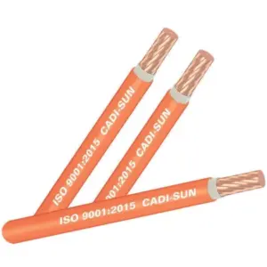 Cáp chống cháy màu cam, Cu/Mica/XLPE/Fr-PVC 1x4mm2 0.6/1kV, Cadisun - Ảnh 1
