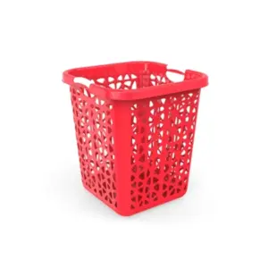 Sọt vuông đại màu đỏ, No.H006 (44x44x51cm), Duy Tân - Ảnh 1