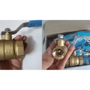 Vòi đồng tay gạt, MBV DN20-PN10, Minh Hòa - Ảnh 1