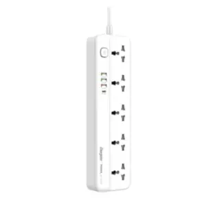 Ổ điện đa năng, EPB2501EUWE (5 cổng AC/ 3 cổng USB-A/ 1 cổng USB-C sạc nhanh PD 20W/ Màu trắng), Energizer - Ảnh 1