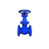 Van cổng gang xanh ty chìm tay quay, DN100 PN16, OEM - Ảnh 1