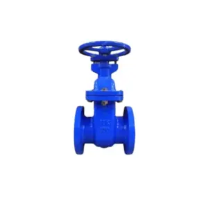 Van cổng gang xanh ty chìm tay quay, DN100 PN16, OEM - Ảnh 1