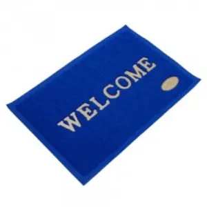 Thảm nhựa lau chân Welcome, KT: 120x150cm (màu xanh dương), OEM - Ảnh 1