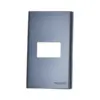 Mặt công tắc dùng cho 1 thiết bị màu đen ánh kim, WEV68010MB, Panasonic - Ảnh 1