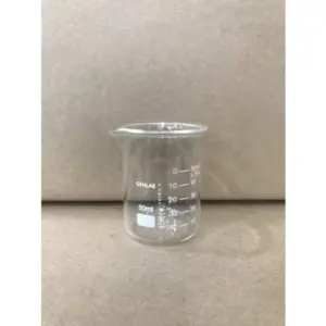 Cốc đốt thấp thành, 50ml ( có mỏ để rót), Genlab - Ảnh 1