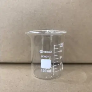 Cốc đốt thấp thành, 100ml ( có mỏ để rót), Genlab - Ảnh 1